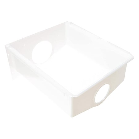 Whirlpool Ice Container, White, Plastic, 17 in H WPW10670845