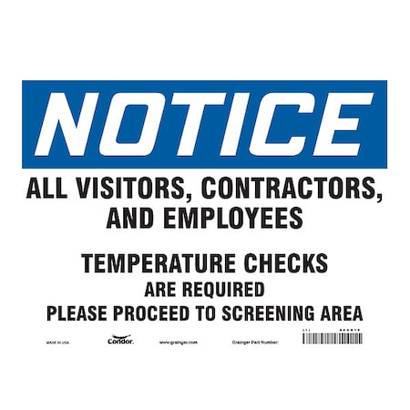 Zoro Select Safety Sign, 60GK19 60GK19