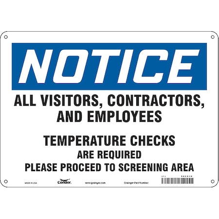 Zoro Select Safety Sign, 60GK20 60GK20