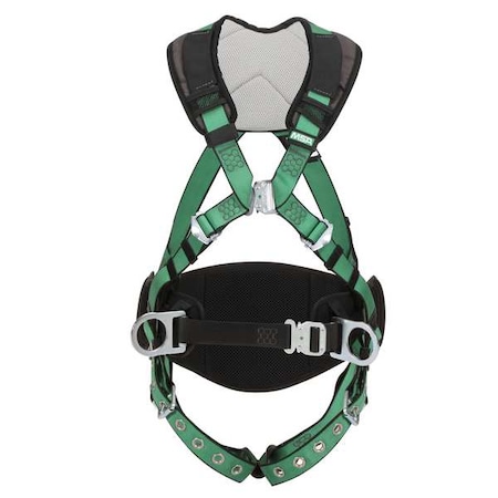 Msa Safety V-FORM(TM) Safety Harness Fall Protection Harness, M/L, 310 lb, Not Applicable Chest/ 10206173