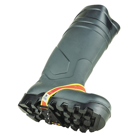 K1 Series Traction Device, Mid-Sole Coverage, Strap-On, Steel, Stud, Fits Shoe Size Universal V8770360-O/S