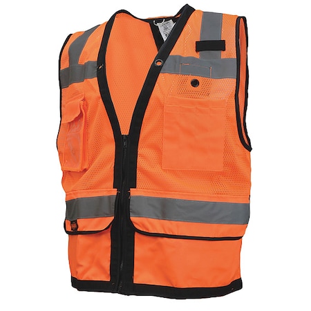 Radians Safety Tether Vest, Heavy Duty, Orange, XL SV59ZT-2ZOD-XL