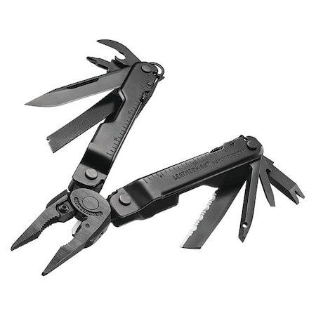 Leatherman Multi-Tool Plier, SS, 19 Tools 832756 | Zoro