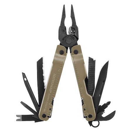 Leatherman Multi-Tool Plier, SS, 19 Tools 832760