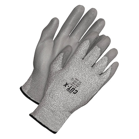 Bdg Cut Resistant Coated Gloves, Cut Level A2 , Polyurethane , Smooth , XS 1 PR 99-1-9780-6-K