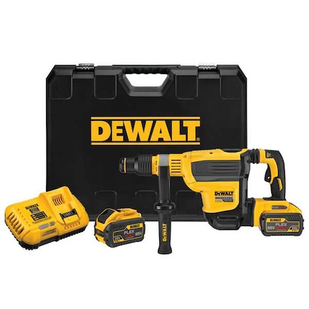 Dewalt 60V MAX* 1-3/4 in. Brushless Cordless SDS MAX Combination Rotary Hammer Kit DCH614X2