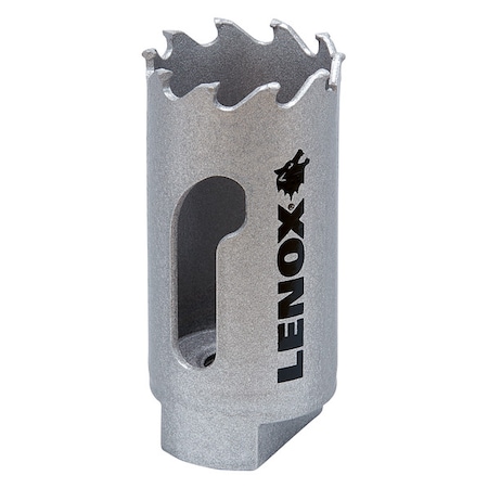 Lenox Hole Saw, Diameter:1 1/8", Carbide Tipped LXAH3118