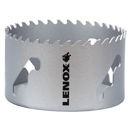 Lenox Hole Saw, Dia-4.25", Carbide Tipped LXAH3414
