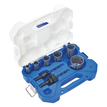 Lenox Hole Saw Kit, 8pcs, Sizes-0.75"-2.25" LXAH3PSET6