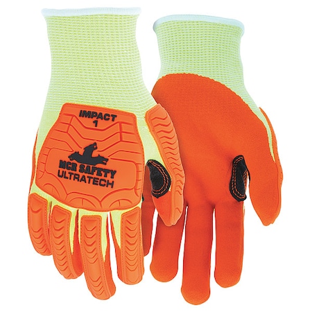Mcr Safety Coated Gloves, Cut Level A5 , Dipped , Foam Nitrile , Sandy , XL 12 PK UT1955XL