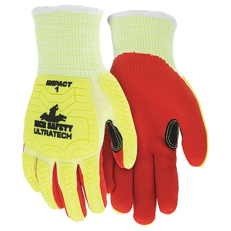 Mcr Safety Coated Gloves, Cut Level A5 , Dipped , Foam Nitrile , Sandy , XL 12 PK UT1956XL
