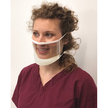 Clearmask Transparent Mask, Universal Size, Wht, PK24 CM001EZ