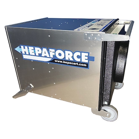 Hepacart Air Scrubber, 1000 cfm, Silver, 120V AC HFAIR1100