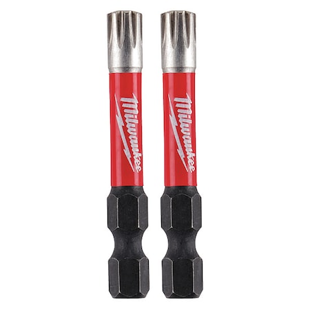 Milwaukee Tool Specialty Wood Screws SHOCKWAVE Impact 2" Power Bits (2 pk) 48-32-4648