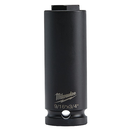 Milwaukee Tool SHOCKWAVE Lineman's 6 Point 9/16 in. and 3/4 in. 2-in-1 Socket 49-66-5111