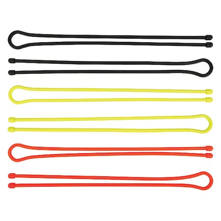 Nite Ize Twist Ties, Rubber, 32 in L, 3/10 in W GTPP32-A1-R8