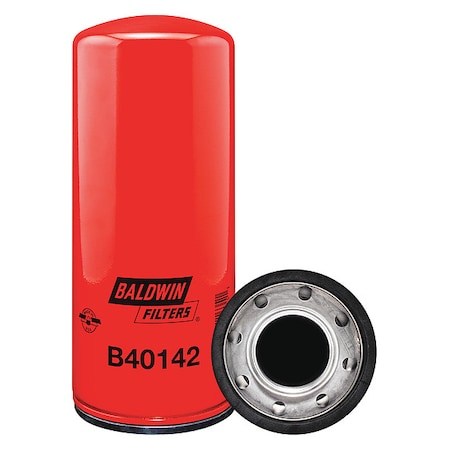 Baldwin Filters Lube Filter, Spin-On Design, 11-13/32" L B40142