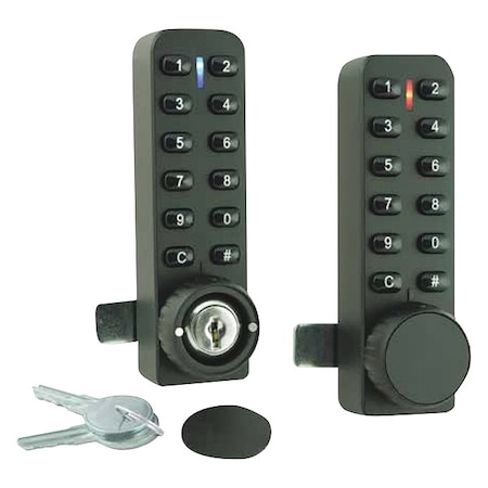 Security Door Controls Elect Keyless Lock, Keypad, Self-Locking 295