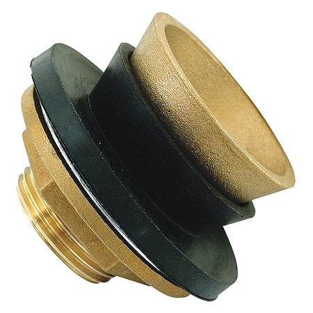 Ez-Flo Eastman Closet Spud, Metal, Rubber, Brass, EZ-FLO 40131