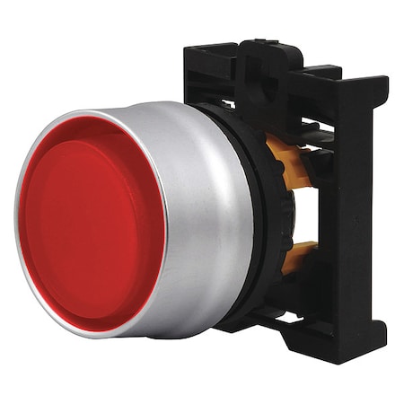 Eaton Extended Push Button, Red, Non-Illum, 22mm M22-DGH-R