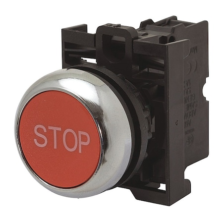 Eaton IllumPushButton, FullVoltage, Red, 1NO M22-DRL-R-GB0-K10-R