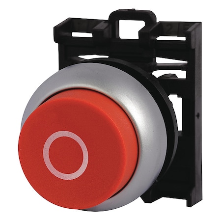 Eaton Extended Push Button, Red, Non-Illum, 22mm M22-DH-R-X0