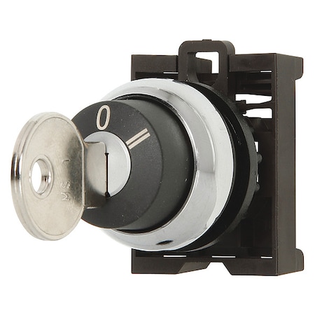 Eaton KeyedSelectorSwitch, Black, 3Pos, 22mm M22-WRS3