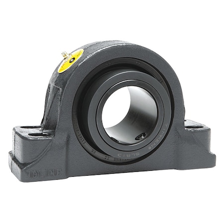 Moline Bearing Pillow Block Brg, 4 7/16in Bore, Cast Iron 19241407