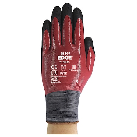 Edge Gloves, , Nitrile , 10 1 PR 48-929