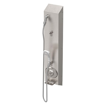 Acorn Controls ShowerFaucetPanel, 38.625inH, 7.5inW, Brass 456BADA-W