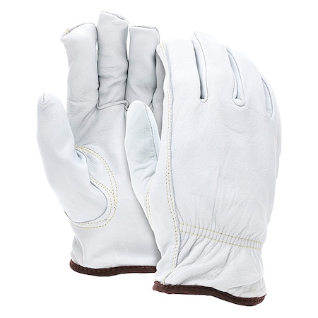 Mcr Safety Leather Gloves, Cut Level A4 , M 12 PK 3613HM