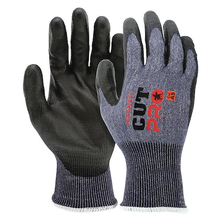 Mcr Safety Coated Gloves, Cut Level A5 , Dipped , Polyurethane , Smooth , XL 12 PK 92738PUXL