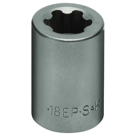 Sk Professional Tools Socket, 1/2 in Drive, 6-Point Shape, 42718 42718