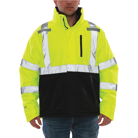 Tingley Jacket, Polyester, Class 3 R, Green; Yellow, L J26142