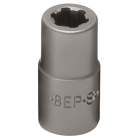 Sk Professional Tools Socket, 1/4 in Drive, 6-Point Shape, 42708 42708