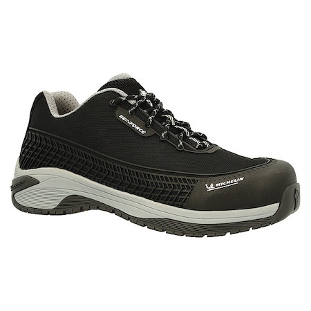 Athletic Work Shoe, Black Alloy Toe