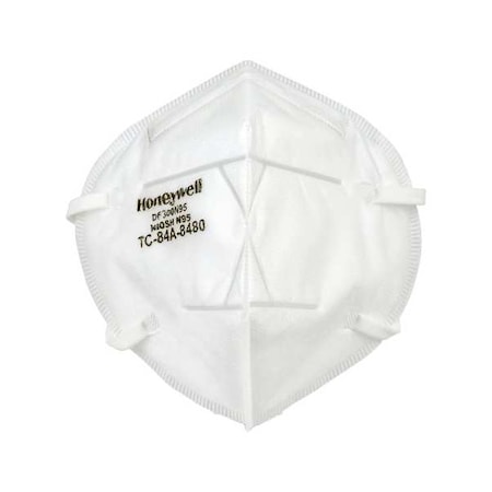Honeywell Disposable Flatfold Respirator, N95, Flat-Fold, Dual, Non-Adjustable, Metal Nose Clip, Universal DF300N95BX