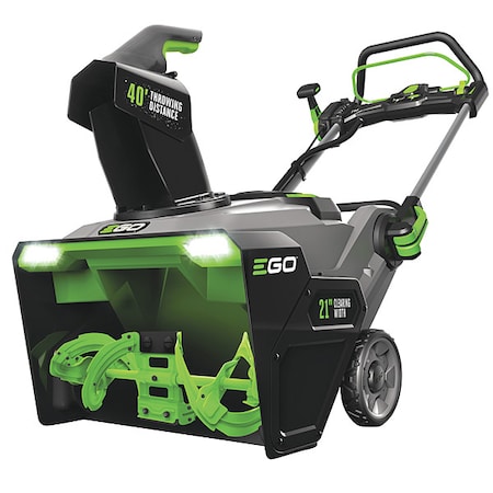 Ego Cordless Walk-Behind Snow Blower Kit, 21 in Clearing Path, 8 1/2 in Auger Diameter SNT2114