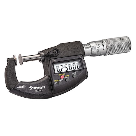 Starrett Digital Disc Type Micrometer 756.1MEFL-25