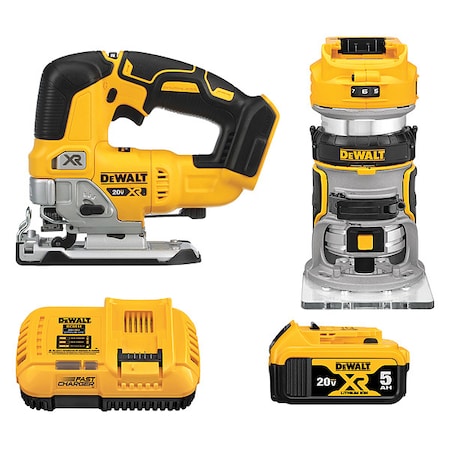 Dewalt Cordless Combo Kit 20V MAX XR Sander & Router DCK201P1