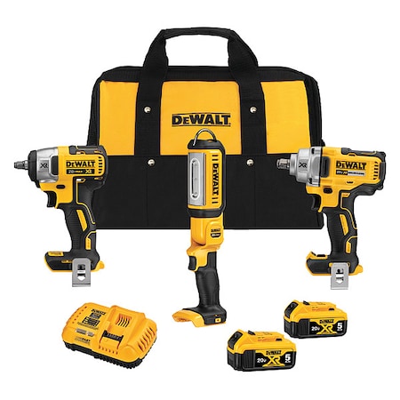 Dewalt Combo Kit, 20V MAX Expansion 3-Kit DCK302P2