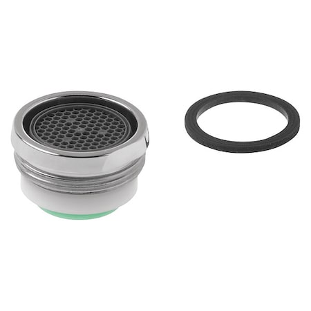 Kohler 1.5 gpm Aerator, 15/16"-27 Thread Size, Chrome, Metal 1108235-BC