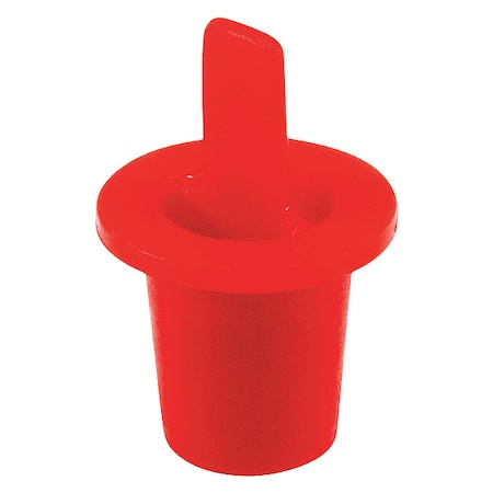 Caplugs Center Pull-Tab Tapered Plug, Red, LDPE 1000 PK CPT-0 QCPT0Q1