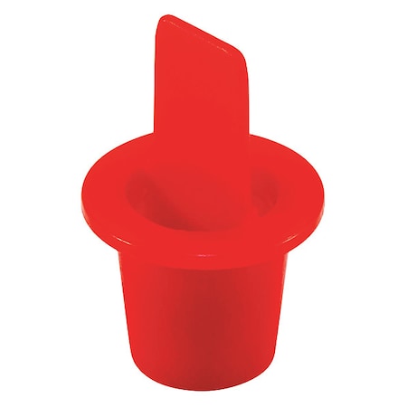 Caplugs Center Pull-Tab Tapered Plug, Red, LDPE 5000 PK CPT-3X CPT3XQ1