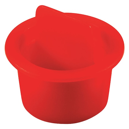 Caplugs Center Pull-Tab Tapered Plug, Red, LDPE 1000 PK CPT-8 QCPT8Q1