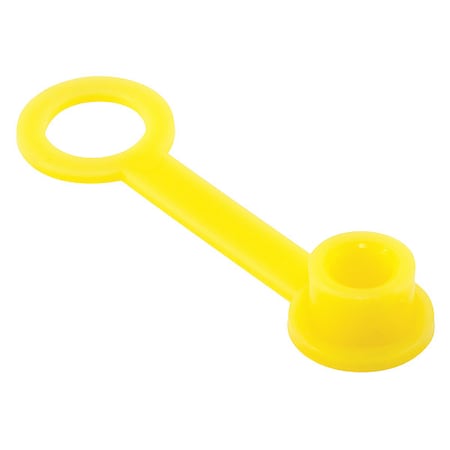 Caplugs Grease Cap, Yellow, Low Density Polyethylene 500 PK GC-18 99191559