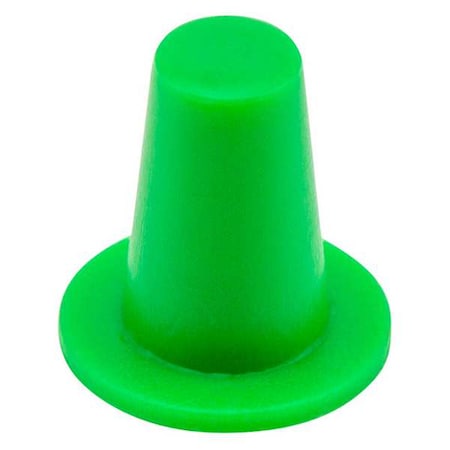 Caplugs Tapered Cap/Plug, Green, LDPE 5000 PK T-0X FLEX 030570EK