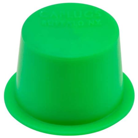 Caplugs Tapered Cap/Plug, Green, LDPE 5000 PK T-9X FLEX 036970EK