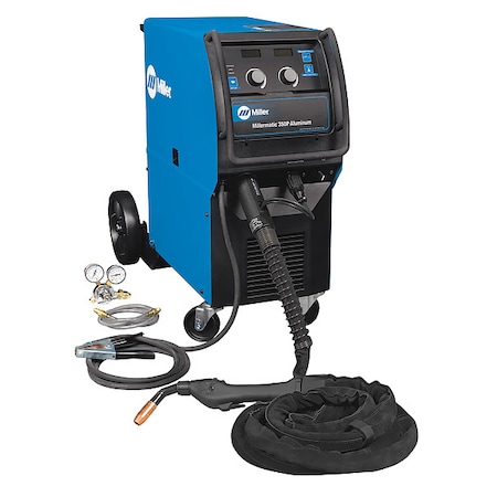 Miller Electric MIG Welding System, Millermatic 350P Aluminum, Single or Three, 25 to 400A DC, 60 % 951868