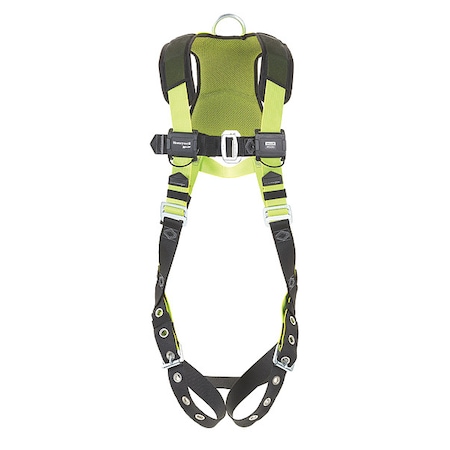 Honeywell Miller H500 Fall Protection Harness, 2XL, 420 lb, Mating Chest/ Tongue Leg Straps H5IC311123
